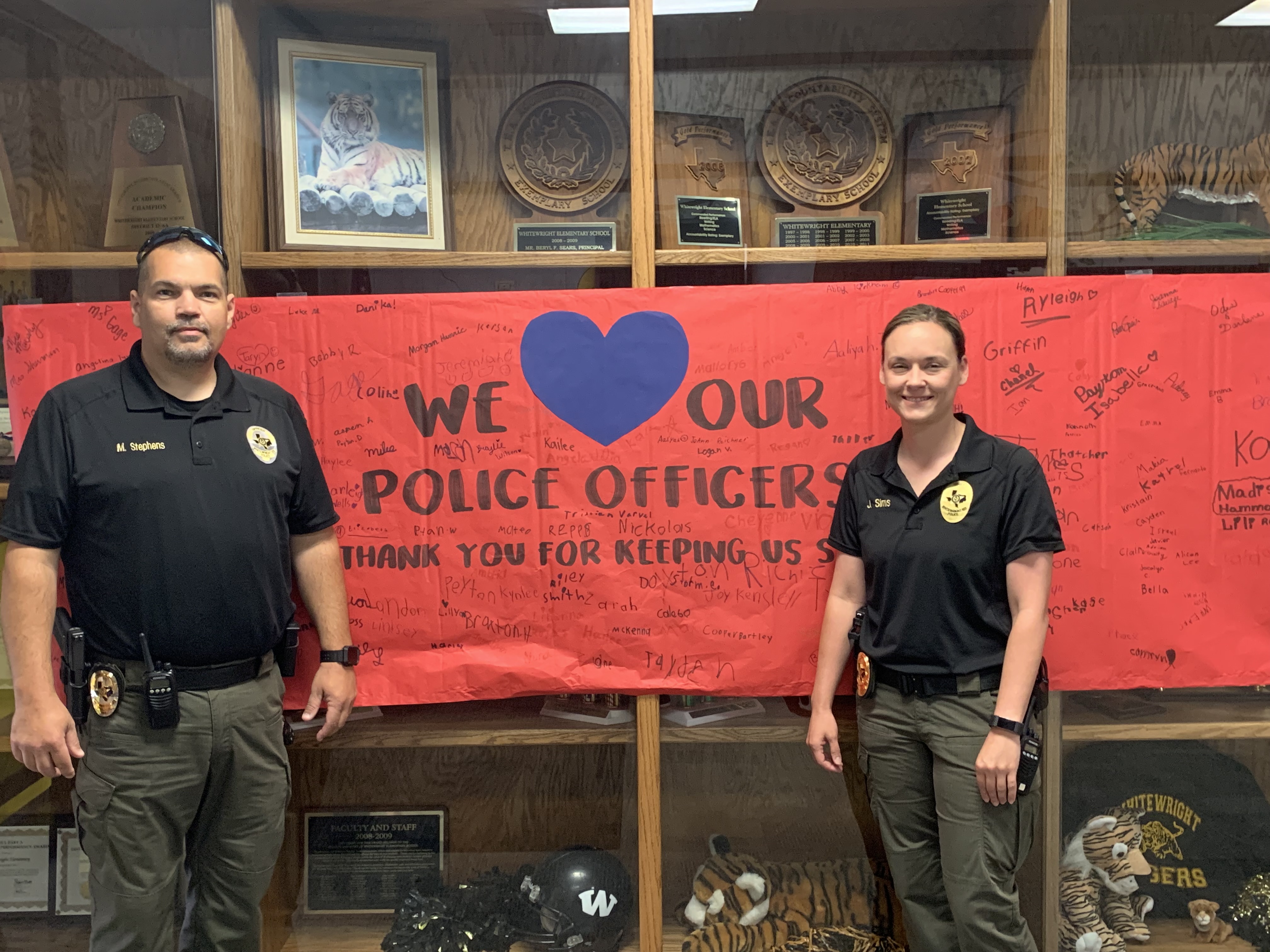 judy simms and mike stephens, whitewright isd